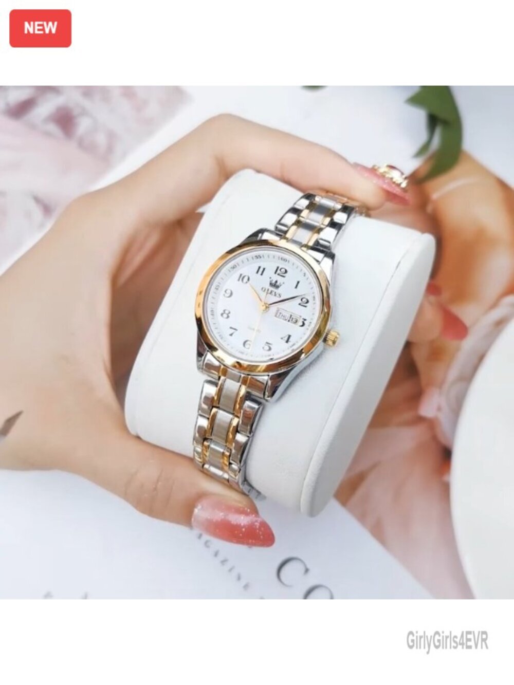 Analog Quartz Watch Stainless Steel Waterproof Calendar Business Wrist Watch - Picture 7 of 7